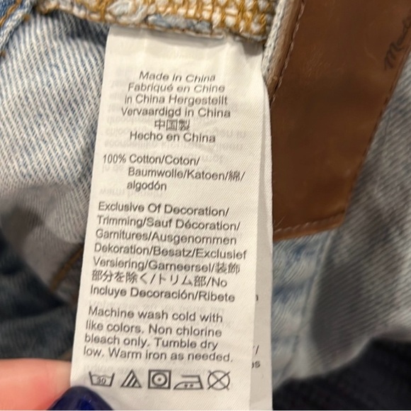 Madewell women’s perfect vintage lightwash denim jeans size 26 - Picture 11 of 11